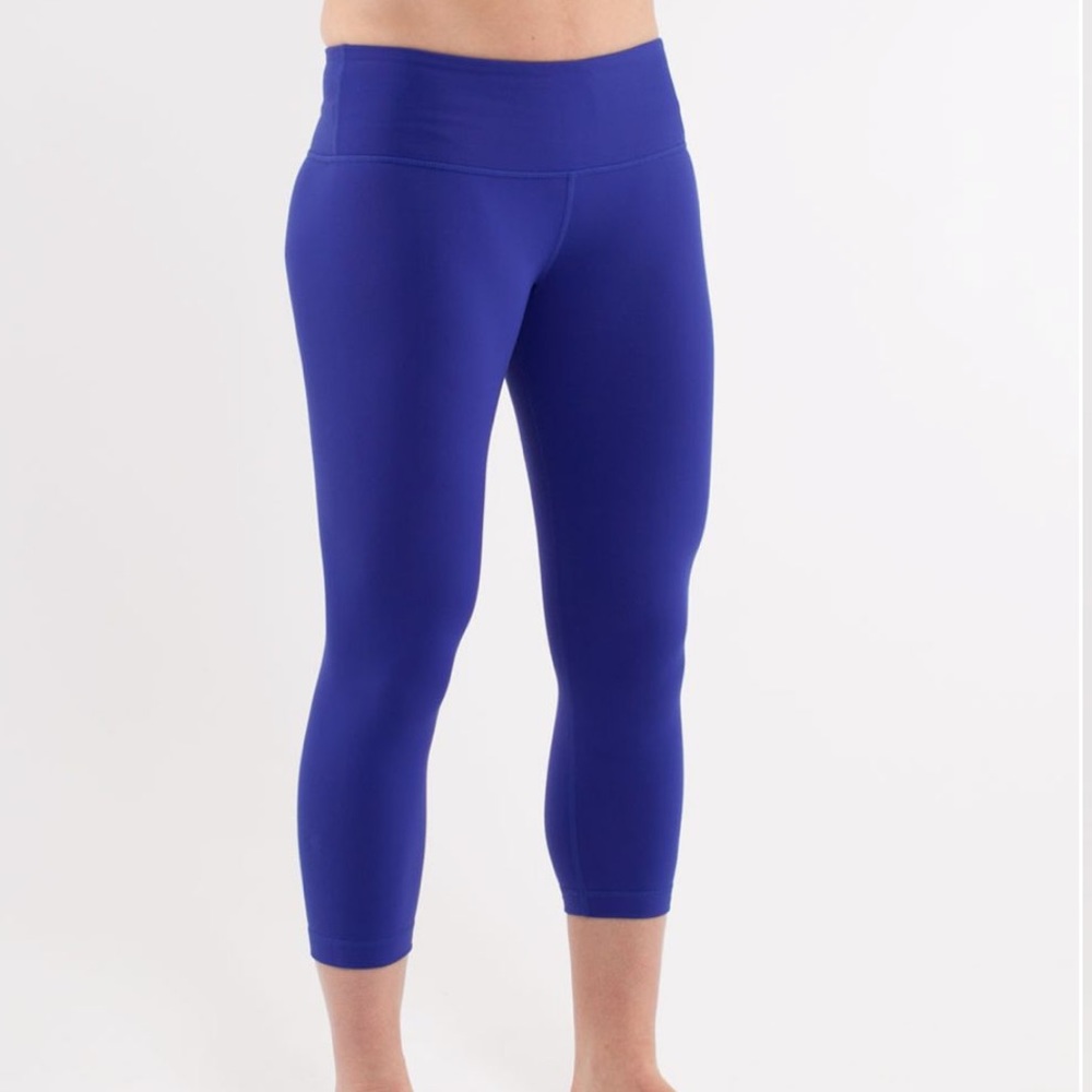 FLASH SALE❗️Lululemon Wunder Crop Pigment Blue Sz4